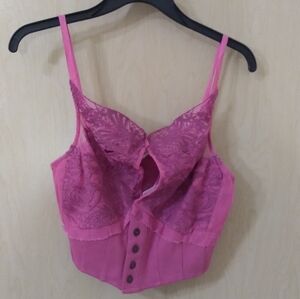 NWT Free People Have My Heart Tank Raspberry Sherbert (M)